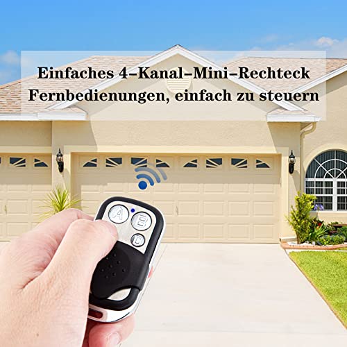 433MHz Fix Code Clone Garage Door Opener Remote Control Compatible with TORMATIC DORMA HS43-1E, smoke Grey - Image 3
