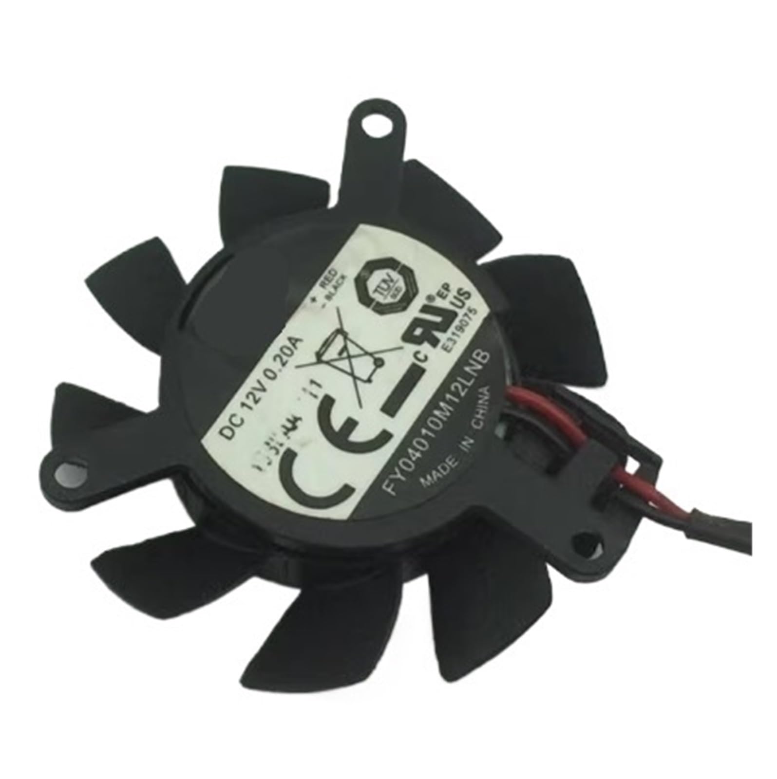 Lzikkgki One Color Fy04010m12lnb Dc 12V 0.20A 2-Wire Cooling Fan
