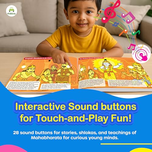 Image of Kiddale My First Mahabharata Musical Story Book - Interactive Story & Learning for Kids| Best Gift for Kids(3-15years)