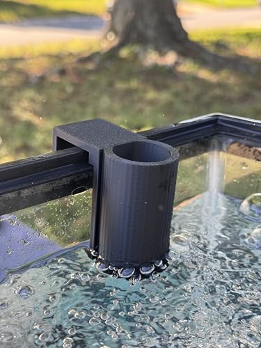 Image of The Tube 3D Printed Aquarium Plant Holder - Pothos & Stemmed Plants - Aquascaping & Fish Tank Tool Holder for 10-200 Gallon Rimmed Tanks