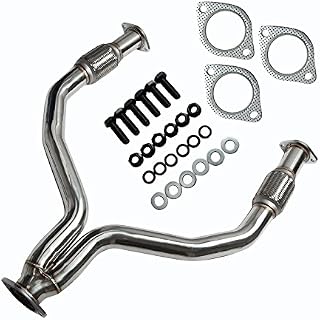 Stainless Steel Exhaust Y-Pipe Flex Piping+Bolts Fit For Nissan 370Z / Infiniti G37