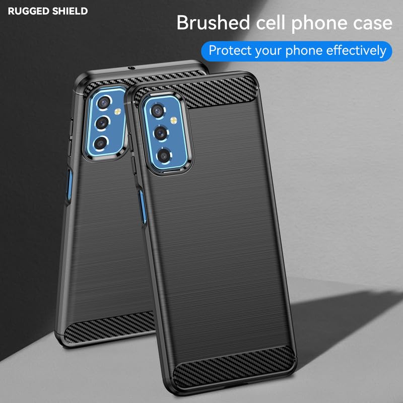 Image of Hybrid Carbon Fiber Back Case for Samsung Galaxy M52 (Black)