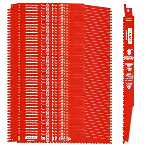 50 Pack 9 Inch 8/14TPI Reciprocating Saw Blades for Diablo Sawzall Blades