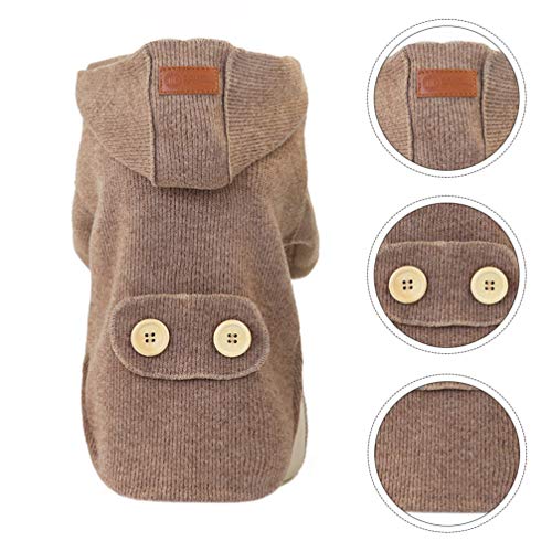 POPETPOP Roupas para Cães Suéter Animal de Estimação Casaco de Inverno Suéter Cachorrinho Roupas Que