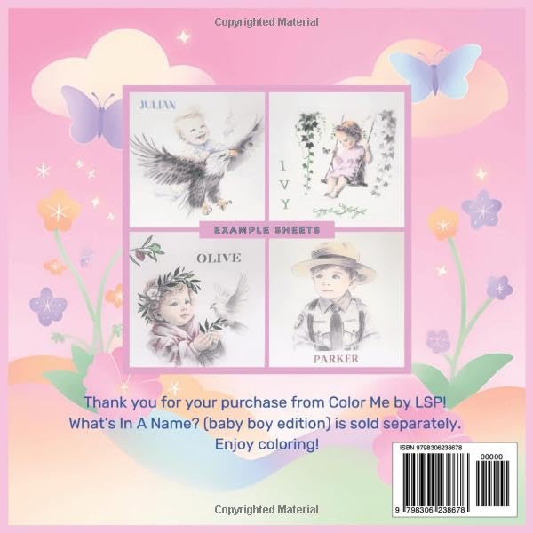 What's In A Name? 100 Baby Girl Names Trending in 2025: A Creative Coloring Adventure For Expectant Mothers: 25 Illustrations to Color image 3