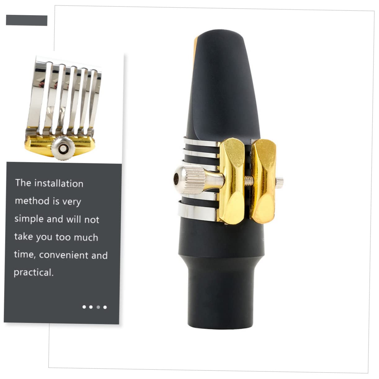 TOYANDONA 2stücke Edelstahl Saxophon Clip Hochwertiges Zubehör Für Saxophonisten Einfache Installation Verbesserte Tonklarheit Einsetzbar Für Altsaxophon Und Tenorsaxophon