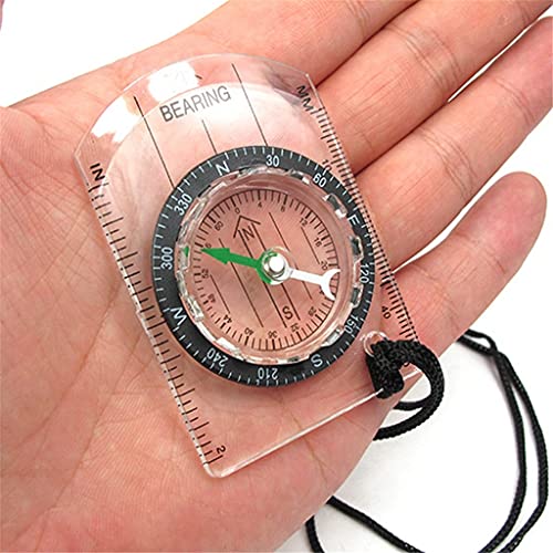 Boussole de randonnée transparente avec empreinte proportionnelle pour camping