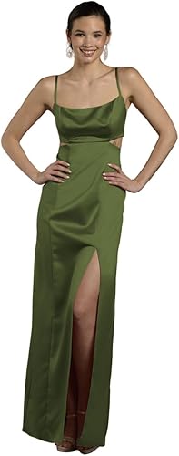 David's Bridal The Edit Studio Satin A-Line Dress with Cutouts, Women’s Formal Dress - 80% off