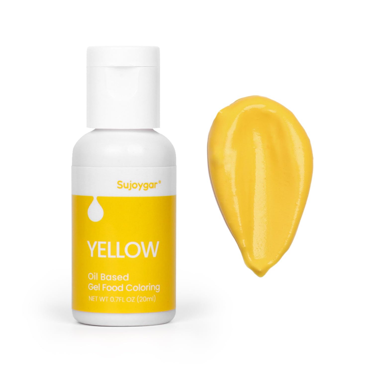 Oil Based Food Coloring For Chocolate, Yellow, Food Grade 20ml, Edible Oil Food Dye For Baking, Cupcake & Fondant, Icing