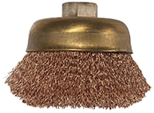 Ampco Safety Tools CB-30-CT Brush with Cup Crimped Wire, Non-Sparking, Non-Magnetic, Corrosion Resistant, 3 Diameter