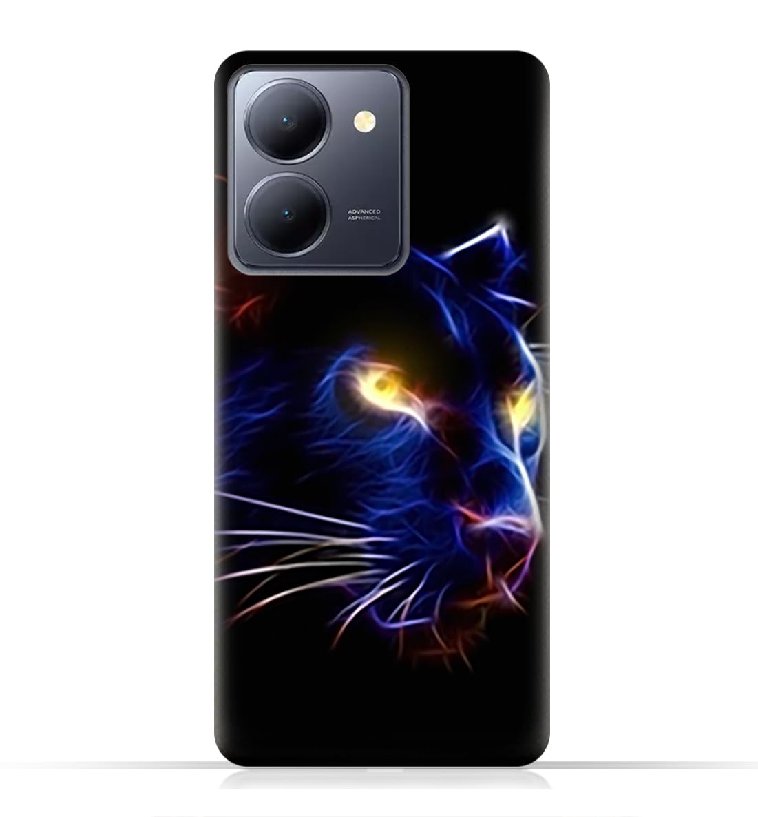 AMC Design TPU Mobile Case Cover for vivo Y27 5G with Panther Eyes Pattern