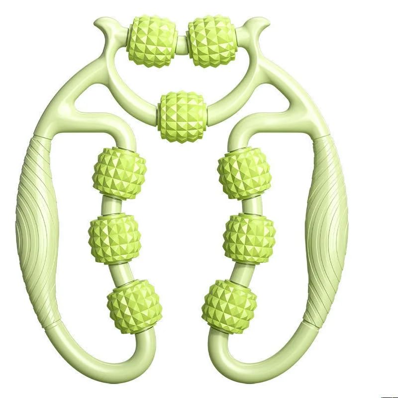 Rodillo circular para piernas para tonificar, estirar y relajar músculos, alivio de dolor profundo, esculpido corporal para muslos, piernas, cintura y brazos (verde) miniatura 1