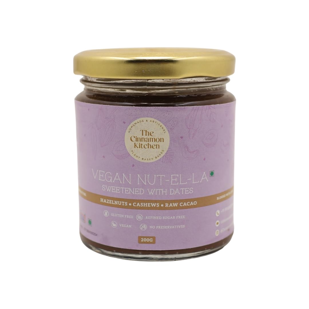 The Cinnamon Kitchen Vegan Nutella - Organic Hazelnut, Cashew & Raw Cacao Spread (200gm) - Sweetened with Dates, Vegan and Gluten-Free, Perfect for PCOS Diet, Healthy Snack Alternative (B09DW6C83C) Amazon Price History, Amazon Price Tracker