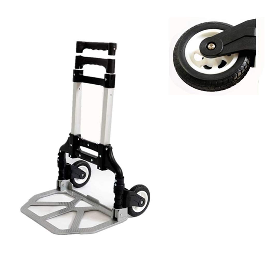 ZZQ Carrito multifunción portátil de aleación de Aluminio con Carrito de Equipaje Carro de Remolque pequeño para la Familia al Aire Libre en múltiples Colores