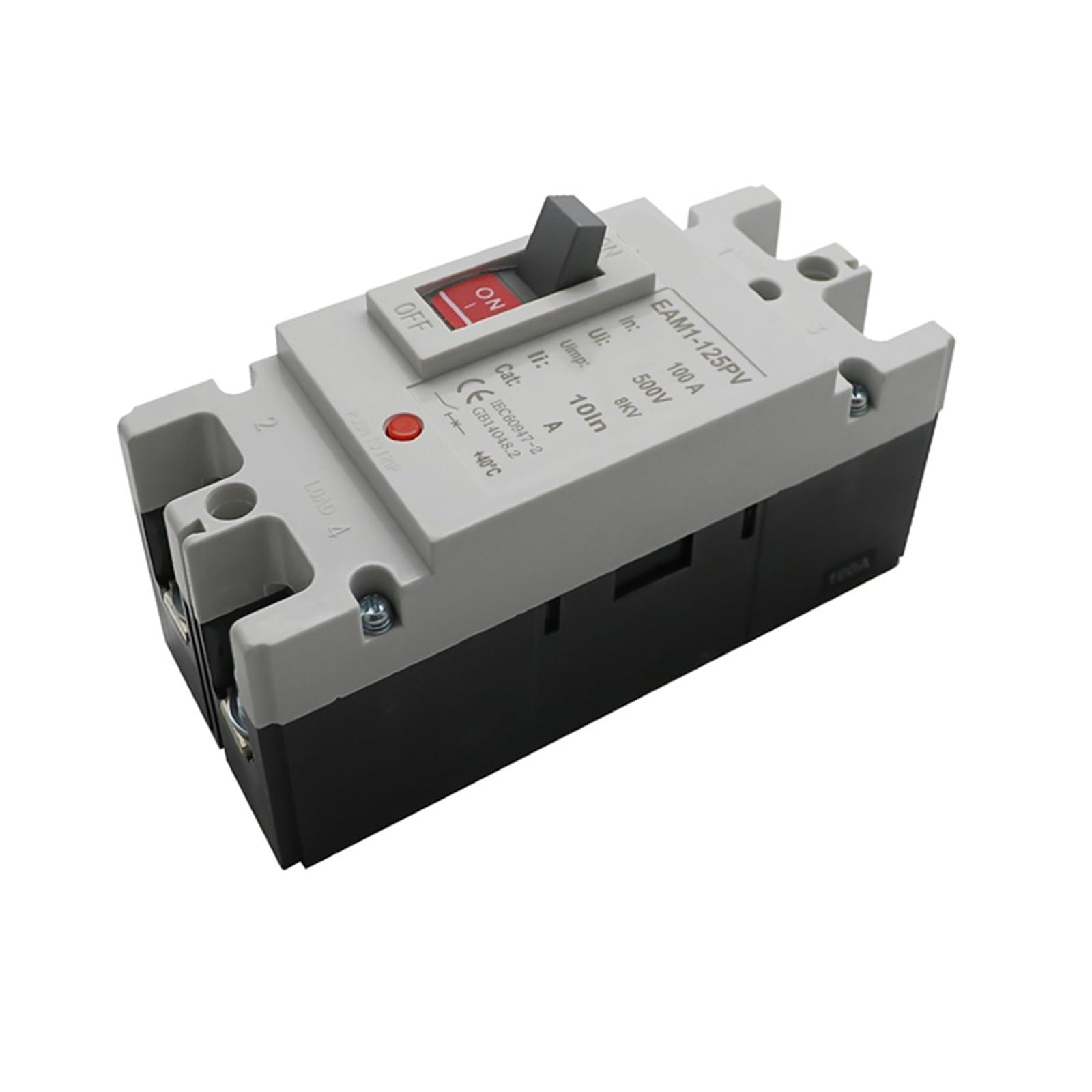 JNVFTCUX 2P 500V 63-1250A DC Solar Plastic case Circuit Breaker MCCB Overload Protection Switch photovoltaic Protector(200A)