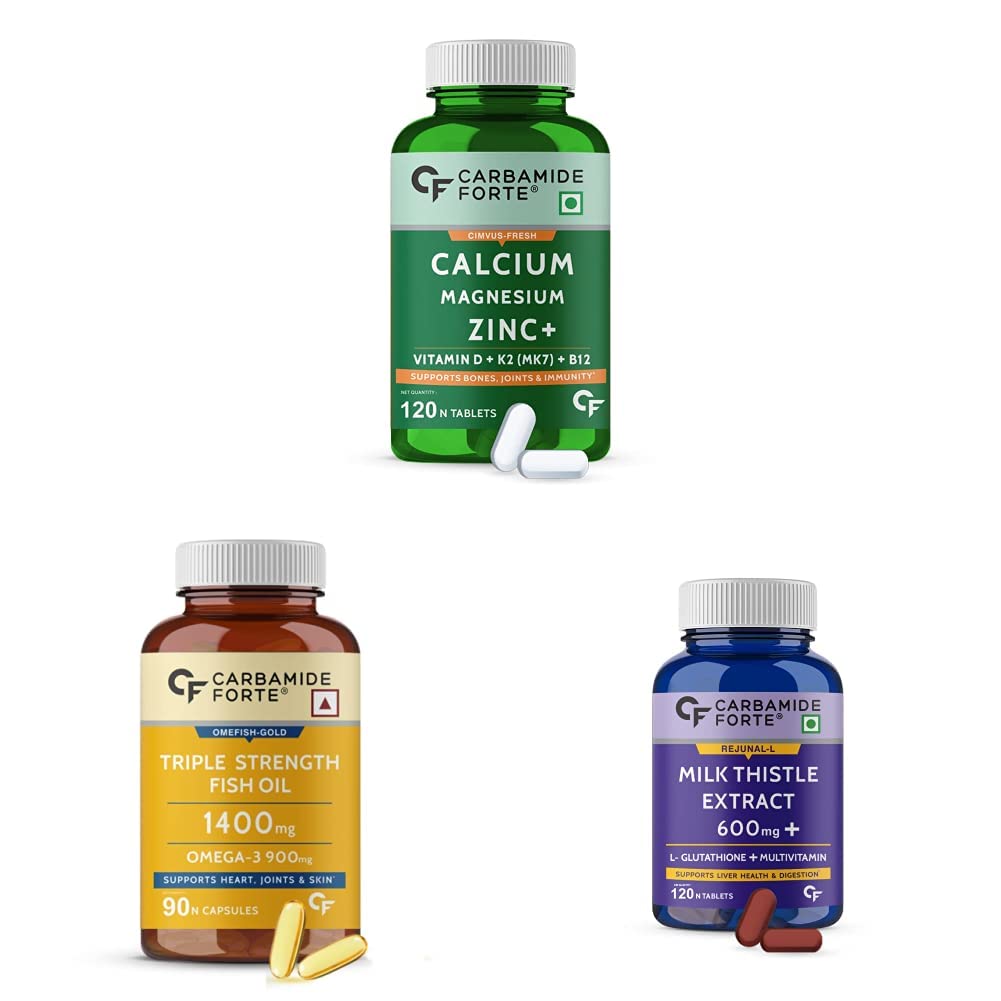 Buy Carbamide Forte Calcium 1200mg Veg s, 120 Count & Triple Strength