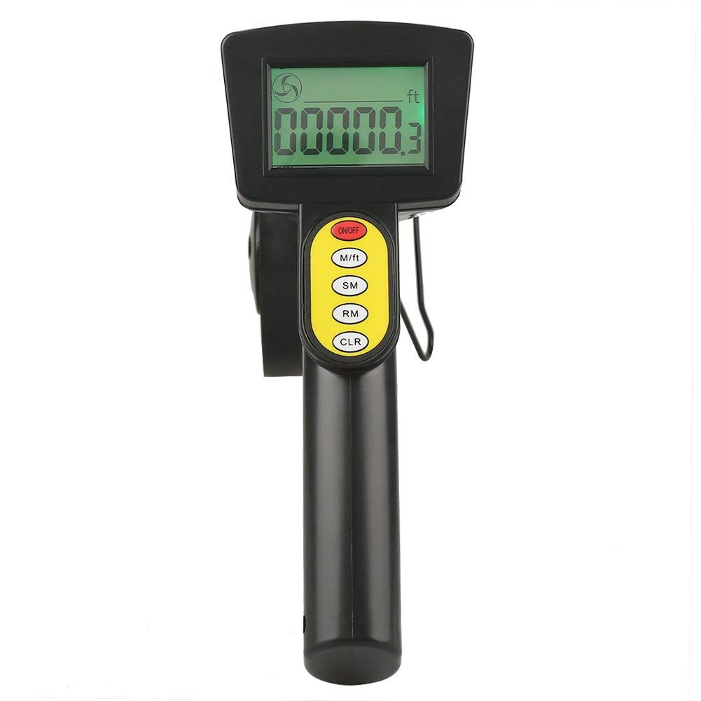 Rueda de medición medidor de contornos digital para manos portátil plegable con odómetro de alta precisión (0-99999,9 m)