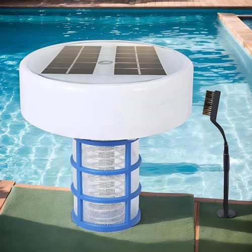 Ionizador De Piscina Solar, Purificador De Agua con Ionización De Cobre, Ionizador De Piscina De Limpiador De Agua con Energía Solar, Purificador De Iones De Plata De Cobre Y Limpiador De Piscinas
