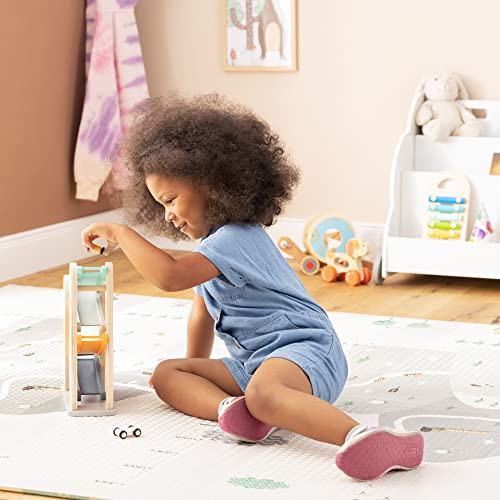 Navaris Grote Zachte Opvouwbare Babyspeelmat - Schuimmat voor Baby’s en Peuters - Tweezijdig met berendesign en bergendesign - Afbeelding 7