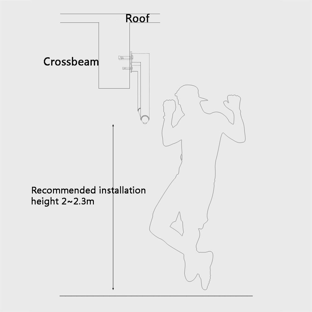 Barre per Trazioni Barra Orizzontale per Fitness da Casa, Attrezzatura per Allenamento Muscolare Addominale Multifunzionale Montata A Parete per Interni Ed Esterni, Carico Sicuro 300Kg (98X35X15Cm)