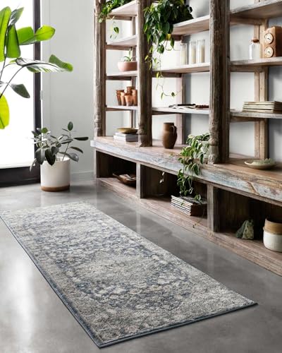 Image of Loloi Teagan Denim /Mist 9'-9 inch x 13'-6 inch Area Rug