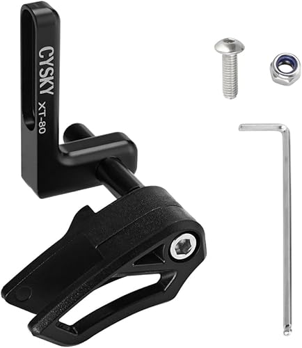 Miniatura 5 de CYSKY Guía de cadena de bicicleta de carretera, protector de cadena de bicicleta de grava para plato único, marco de desviador delantero de montaje
