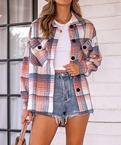 AUTOMET Women’s Stylish Flannel Shacket