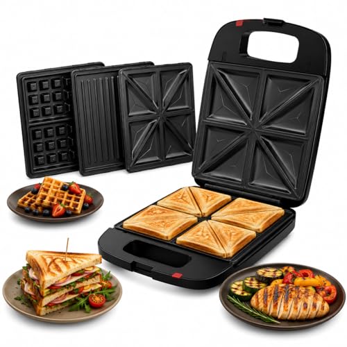 DMD Collective - Toastie Maker Waffle Maker Sandwich Toaster Panini