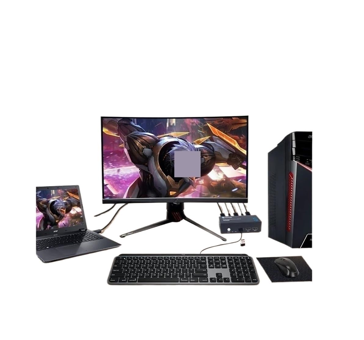 KVM Switch HDMI 4 in 2 Out Support Resolution 4K@30Hz Four USB2.0 Keyboard and Mouse Printer Switch for PC Laptop(4K-2in-1out-KVM-VGA)-picture-37