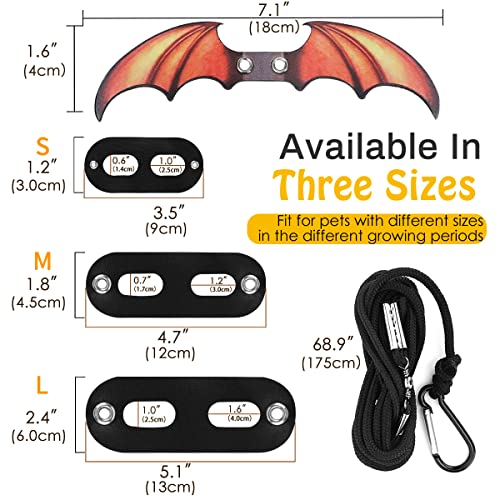 Pawaboo Haustiergeschirr, 3 Leder Bearded Dragon Eidechse Geschirr Hängematte Set Verstellbare Outdoor Harness Leine für Kleine Haustiere Eidechse Reptilien - Farbverlauf Gelb