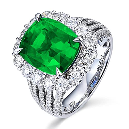 Bagues fiançailles en Topaze synthétique 5ct, le cadeau romantique idéal