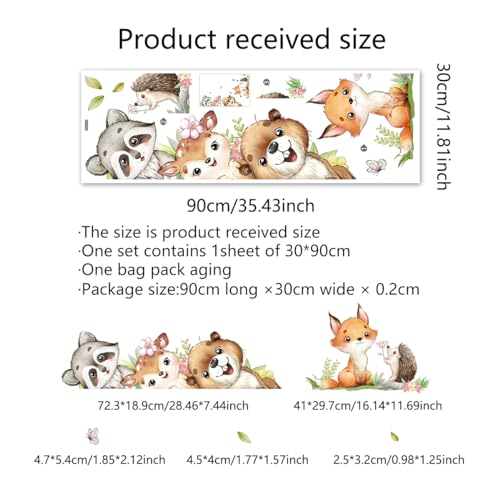 Vinilos Decorativos Animal Acuarela Jungla 11.81 pulgadas miniatura 2