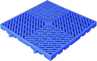 Lightweight Plastic Pallets, Moisture-Proof Storage, Grid Storage Racks, Wear-Resistant Waterproof Grid Lightweight Pallet for Indoor Warehouse Garden, Easy to Stack, (Color : Blue, Size : 40x40x3cm
