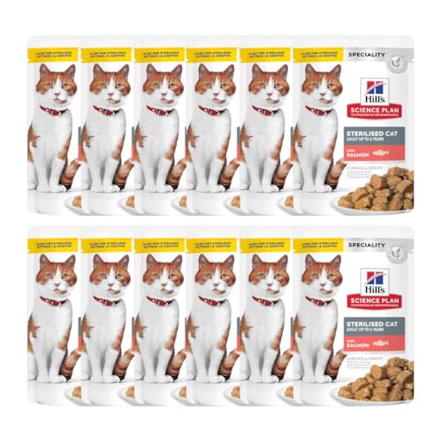 Hills Pet Nutrition S.L. SP Sterilised Cat Fish 12 Bolsitas/85G 1...