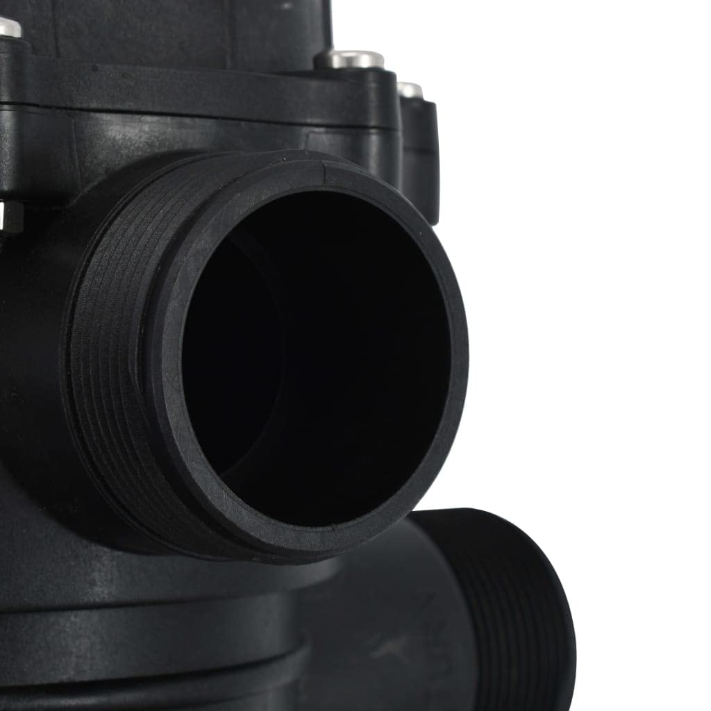 vidaXL Válvula de filtro de arena reutilizable de 1,5 pulgadas ABS 6 Vías con montaje alto válvula piscina 6 funciones