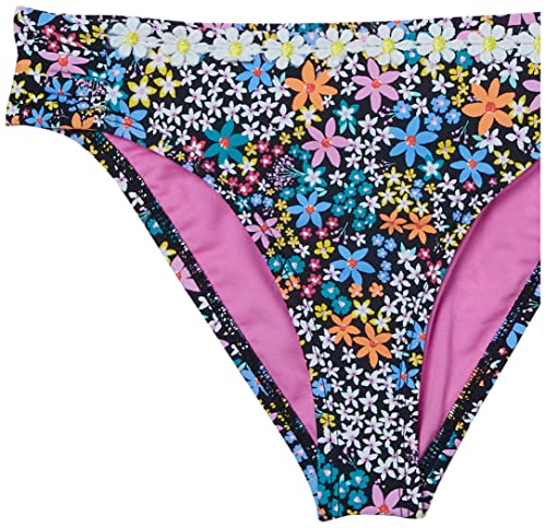 Hobie Girls Cap Sleeve Bralette Bikini Top & Sash Tab Hipster Bottom Swimsuit Set4