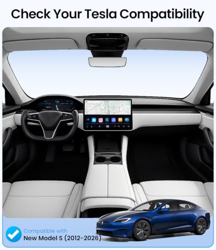 Image of Zanch Tesla Model S Sunshade Roof for 2021-2026, Black | Cooling Tech, Heat Insulation, No Sag Design, Foldable Roof Shade, Custom Fit, UV Protection