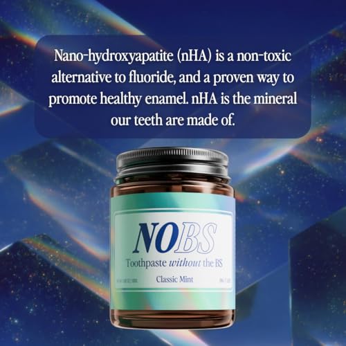 Image of NOBS (No Bad Stuff) Toothpaste Tablets - Nano Hydroxyapatite, Fluoride & Plastic Free, Eco & Travel Friendly - Remineralize with NHA (3 Month) (Pack of 2)