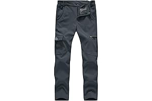 Gopune Insulated Women's Waterproof Snow Pants, Fleece-Lined Hiking Pants for Outdoor Activities