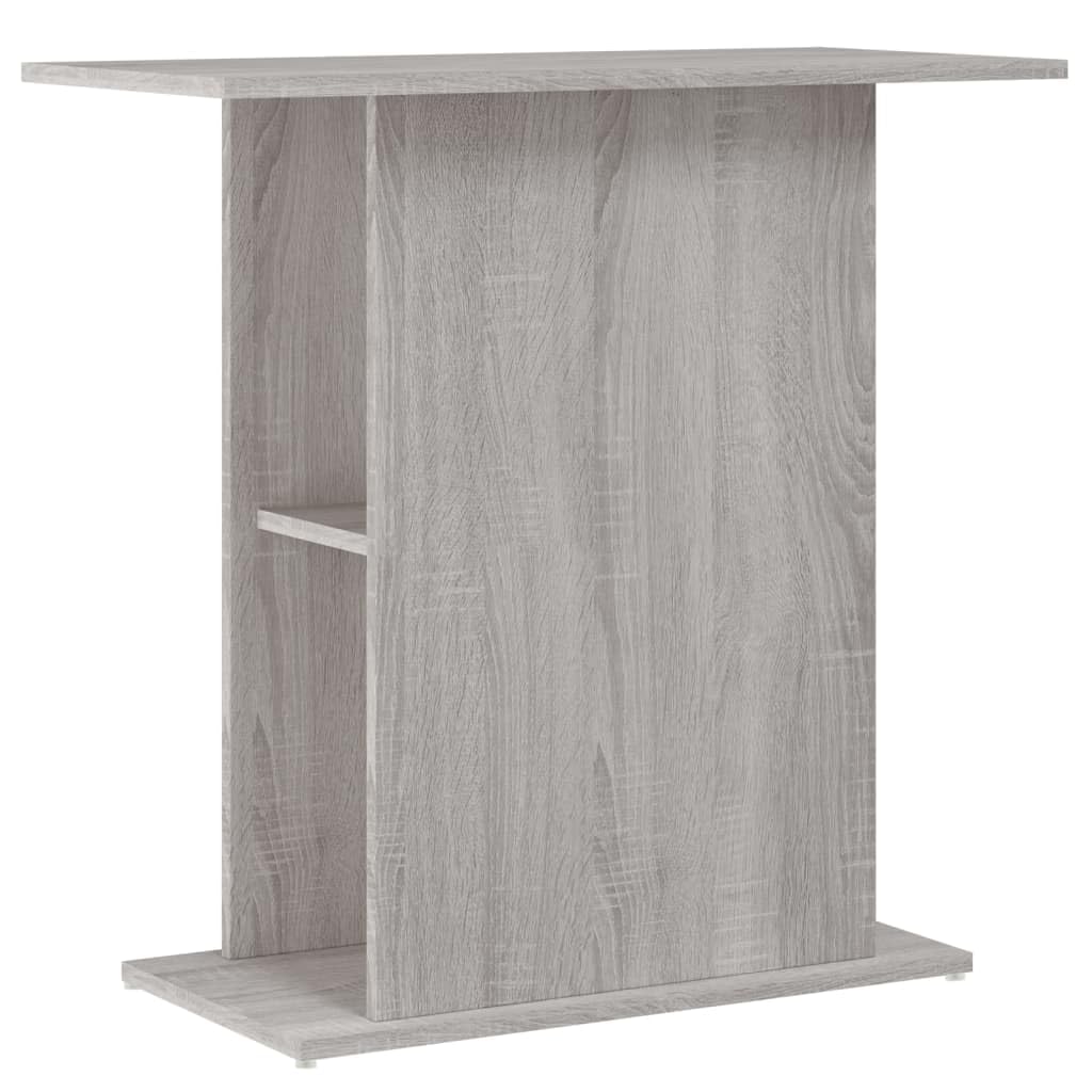 vidaXL Aquarium Stand, Fish Tank Cabinet with Storage, Fish Tank Stand for Home Living Room, Aquarium Cabinet, Grey Sonoma Engineered Wood