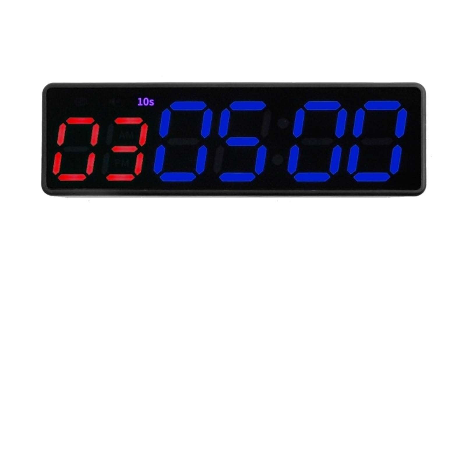 CVFRDD LED Countdown Clock, Gym Timer Clock Workout Interval Stopwatch Count Down/Up LED Fitness Training(Nero)