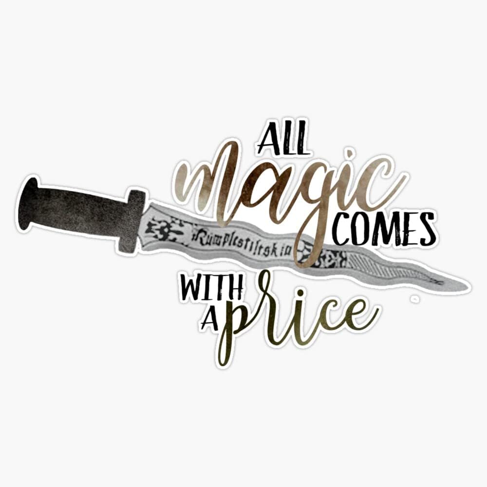 Once Upon A Time - All Magic Comes With A Price Quote Bumper Sticker Vinyl Decal 5 inches