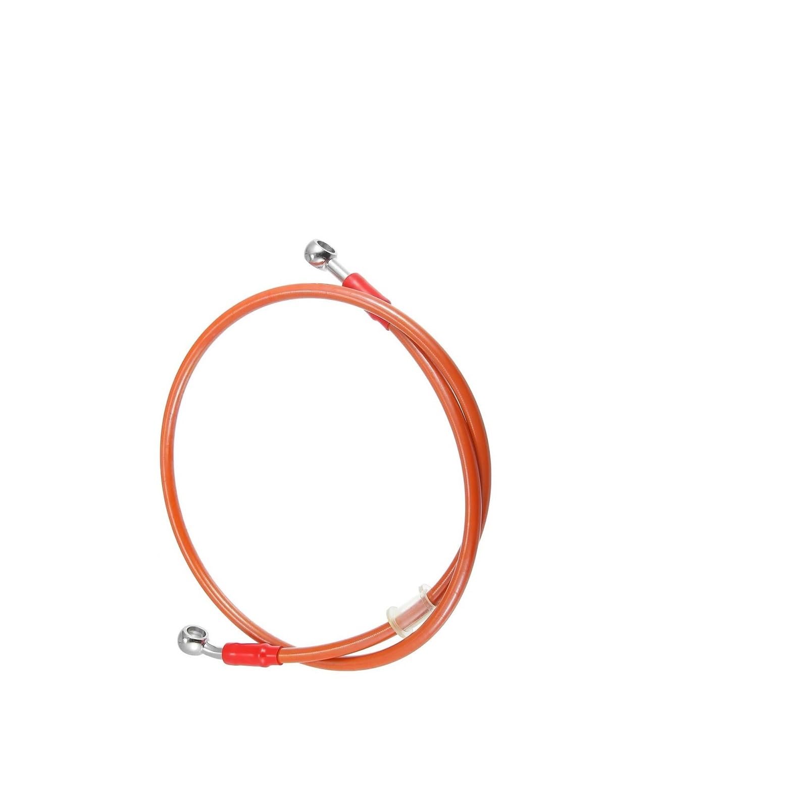 Ksxzw Orange Motorbike Part 28° 0° 10Mm Inner Diameter Length 90Cm Motorcycle Hydraulic Brake Line Oil Hose Pipe