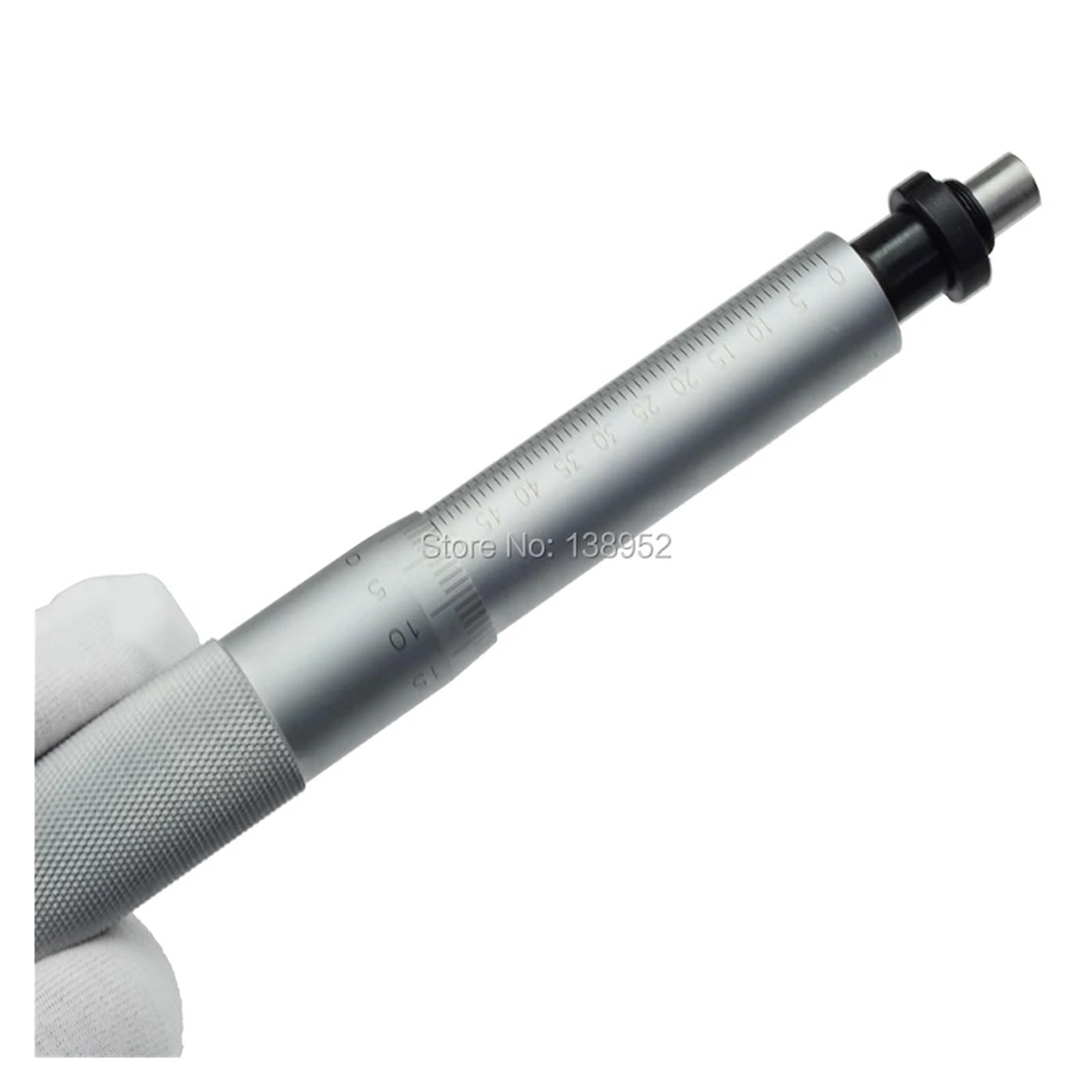 0-50mm Micrometer Head Flat Measuring Face With Nut And No Nut Metal Measure Tool Flat Head 0-50mmx0.01mm Micrometer Heads(No nut)