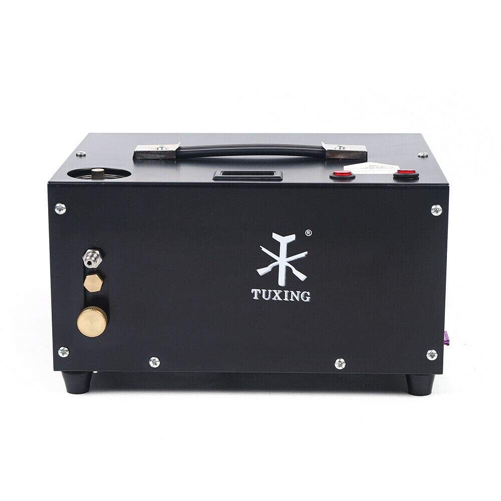 300BAR 4500PSI High Pressure Air Compressor Paintball Pump Auto/Manual Stop Portable for Tank Fillin