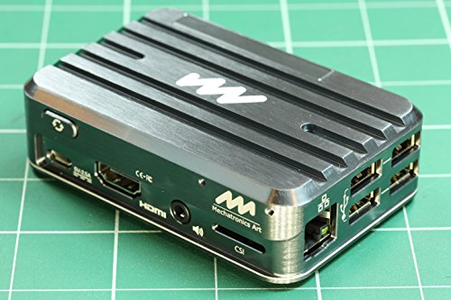 Mechatronics Art Raspberry Pi 3 Aluminum Cooling Case - Gunmetal Grey Metal Case #TOP1