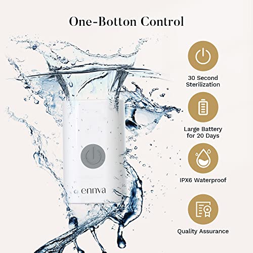 Ennva Uvc Toothbrush Sanitizer Case, Toothbrush Sterilizer, Rapid Sanitize, Rechargeable & Portable Fits All Electric And Manual Toothbrushes,Safety Feature For Home And Travel #TOP2