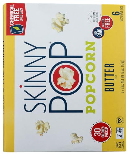 Image of Skinny Pop Butter Microwave Popcorn, 16.8 OZ