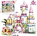 Produktbild IKIDSUN Mädchen Friends Schloss Bausteine Spielzeug für 6 7 8 9 10 11 12 Jahren, Konstruktionsspielzeug 1000PCS Rosa STEM Schloss Prinzessin Kutsche Kreativbaukasten Spielzeug für Kindergeschenke
