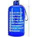 Vergali 1 Gallon Water Bottle with Time Marker and Straw. Large Motivational Sports Water Jug to Increase Your Daily Water Intake. Made of BPA Free, Leakproof, Crack Proof, Tritan Plastic